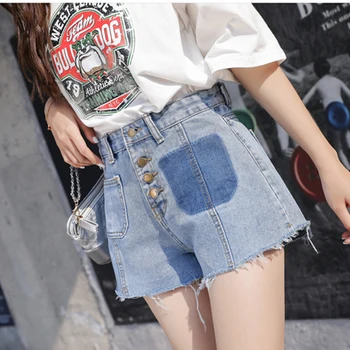

Spring Summer Plus Size Korean Loose Denim Girl Thin Short Jeans Pants Women