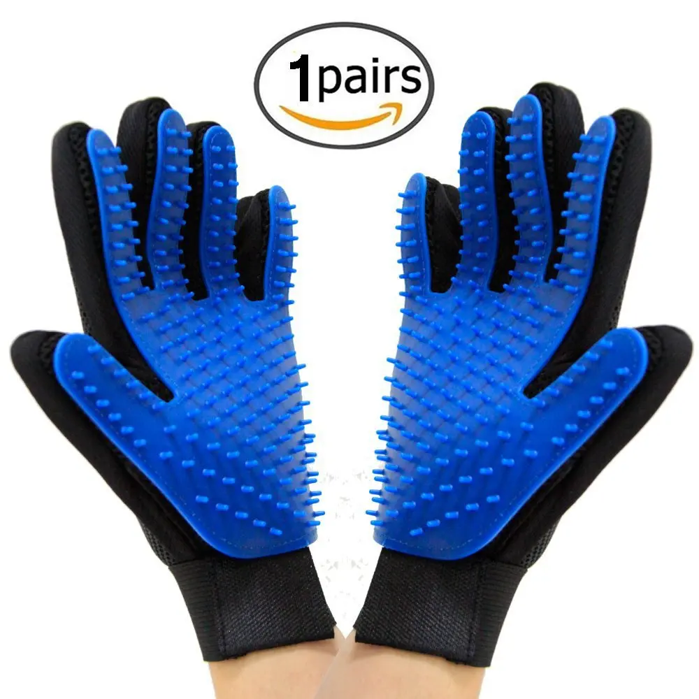 

Cat Grooming Deshedding Brush Glove Pet Dog Gentle Efficient Back Massage Fur Washing Bathing Comb dog Cleaning Brush