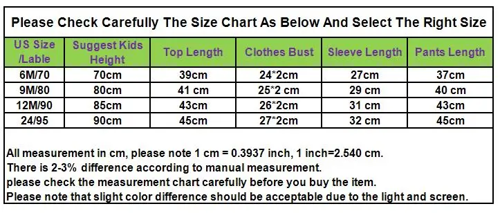 Toddlers Baby Boy Girl Christmas Clothing Sets SIZE