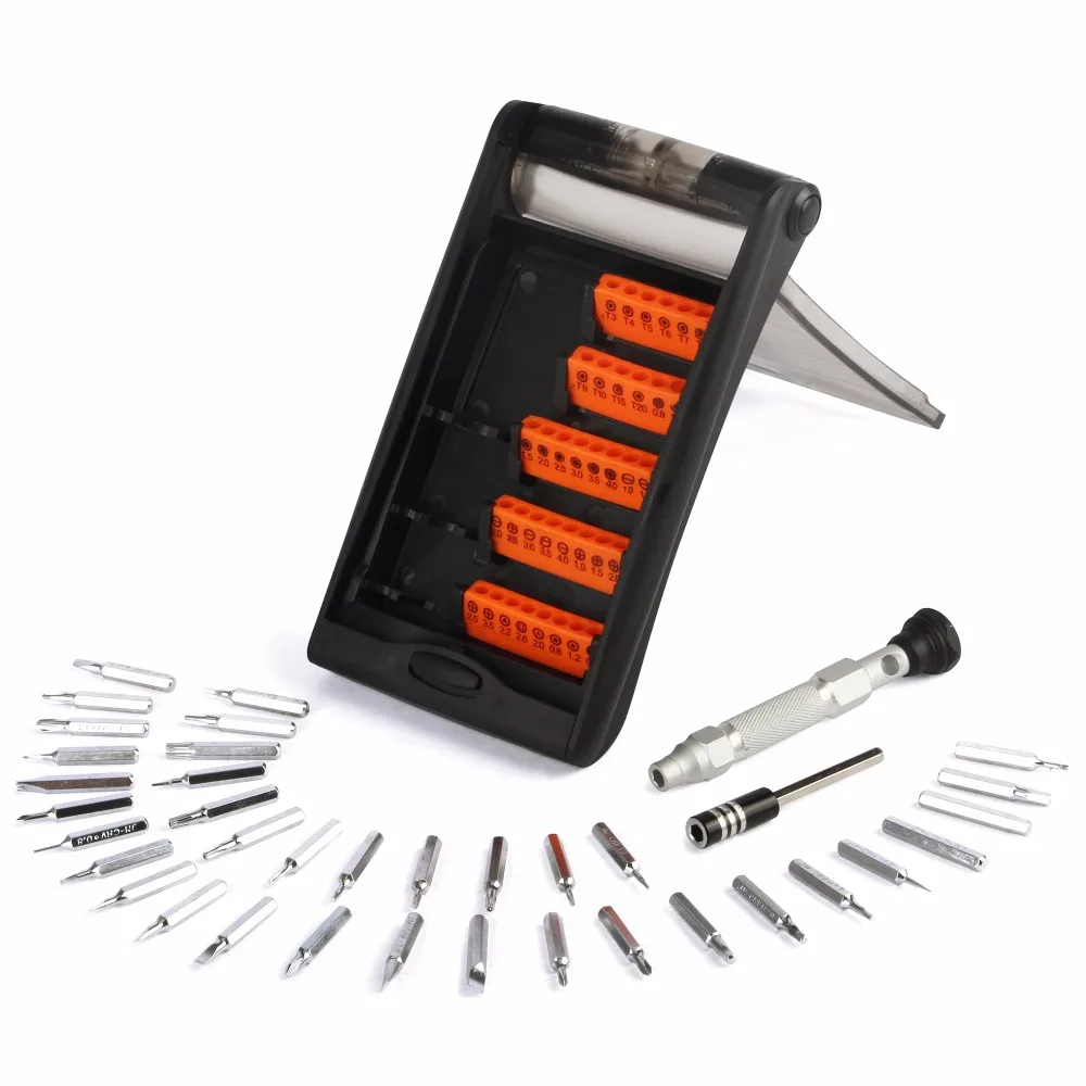 JAKEMY 38 in 1 Precision Multifunction Screwdriver Set Portable Hardware Hand Tools Set for Tablet PC Phone Repair Tool Kit