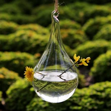 Диаметр 10* в 18 см Хрустальная стеклянная ваза для цветов для свадебного украшения, подвесные вазы для дома
