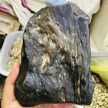 

300-1200g naturel fer silicide météorites roche pierres brutes minéraux Collection de spécimens météorite décor à la maison cade