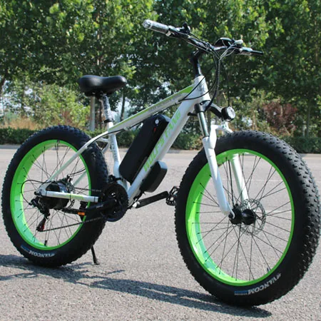 Электрический велосипед, горный велосипед, шоссейные толстые велосипеды, 48 В, 500 Вт, 13 Ач, E велосипед, самокат, алюминиевый сплав,, электрический велосипед - Цвет: X-White green