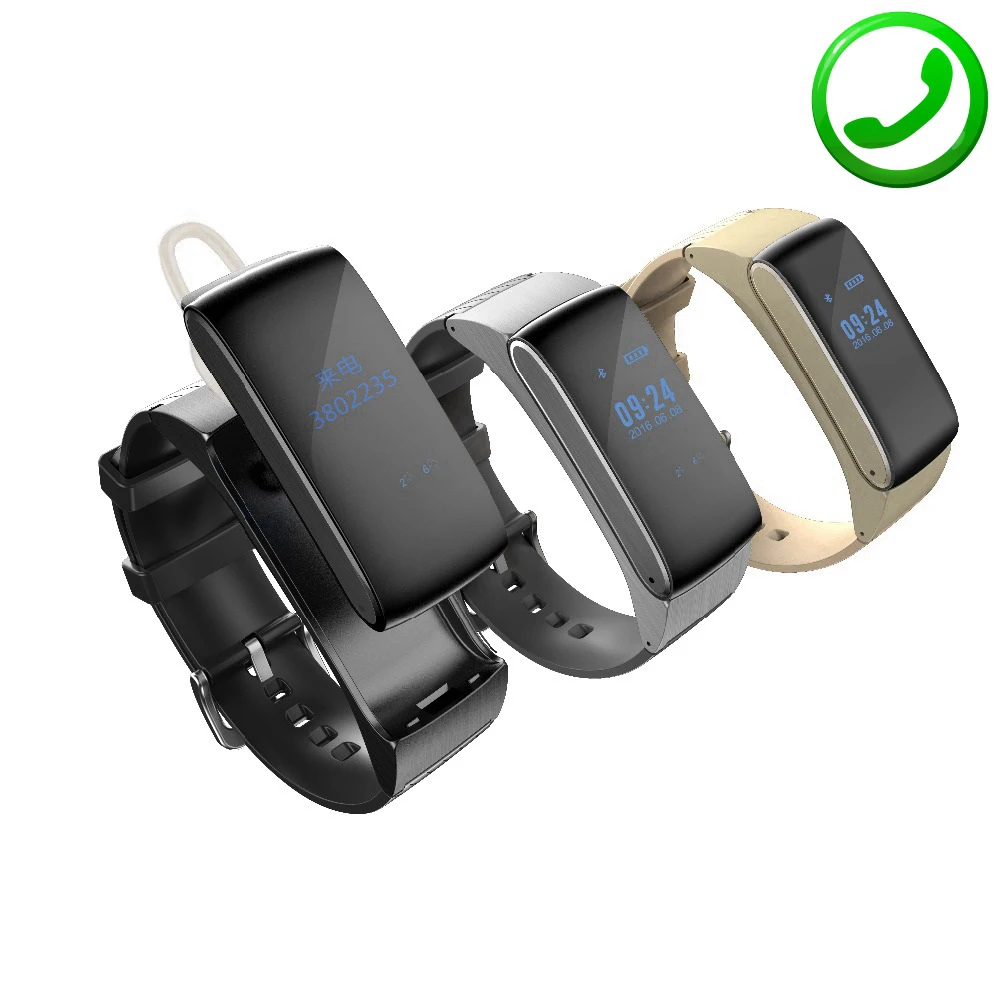 ZB66 font b Smart b font Band Bracelet Talkband Bluetooth Earphone Smartband font b Watch b