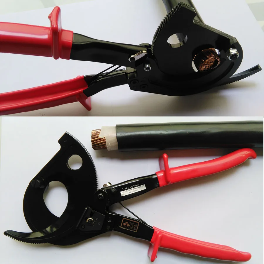 Heavy Duty Ratchet Cable Cutter Cut Up To 400mm2 Ratcheting Wire Cut