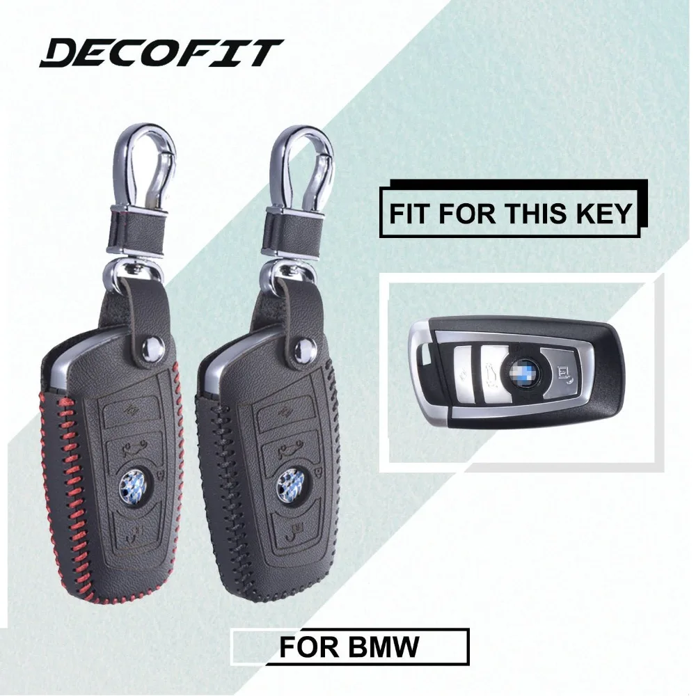 

Remote Leather Cover for BMW 5 X1 X3 X5 X6 X7 M1 GT F20 F10 F30 520 525 520I 530D E34 E46 E60 E90 Keychain Case Fob