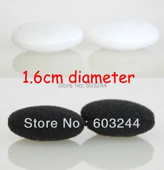 

1000 Pairs White & Black 1.6cm Soft Sponge Foam Ear Pad Foam Earbud Replacement Earbuds Cushion Cover Case For iPhone Sony