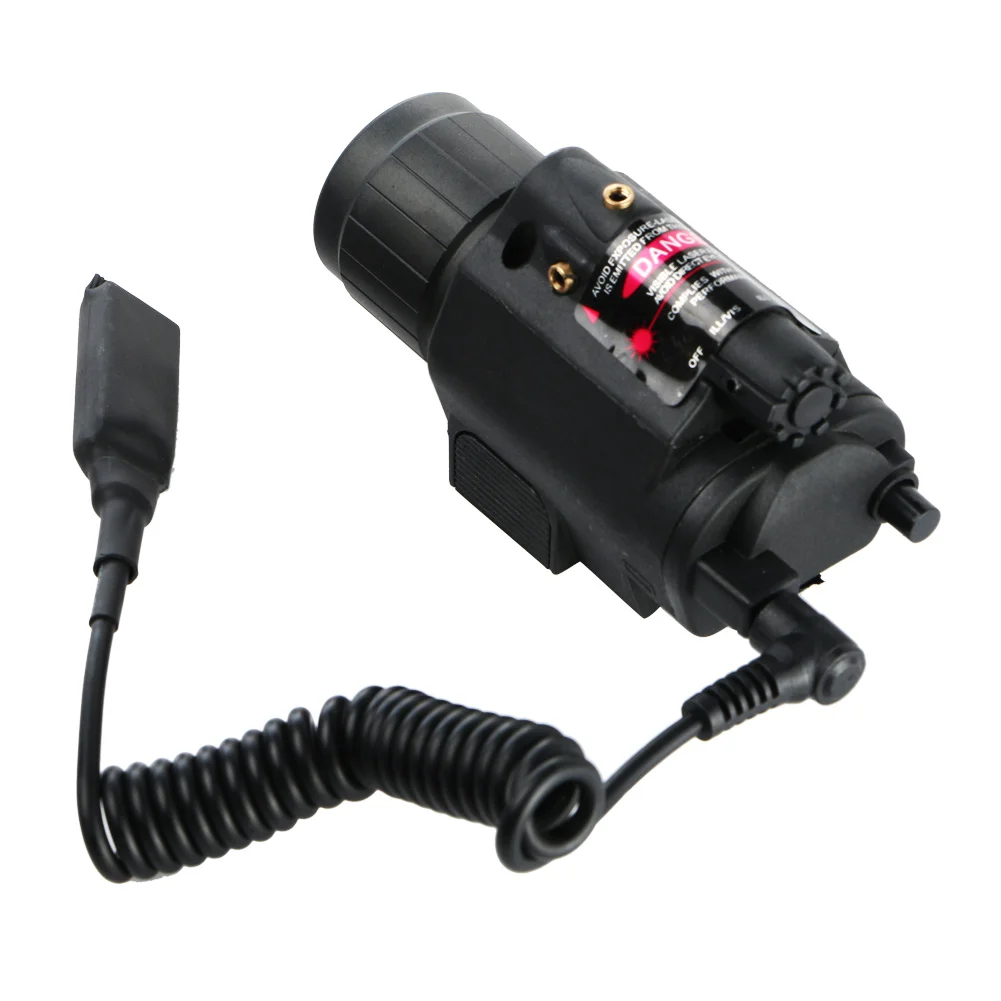 3 режима Тактический Insight красный лазер Q5 светодиодный фонарик 300 люмен пистолет с хвостом дистанционный переключатель давления