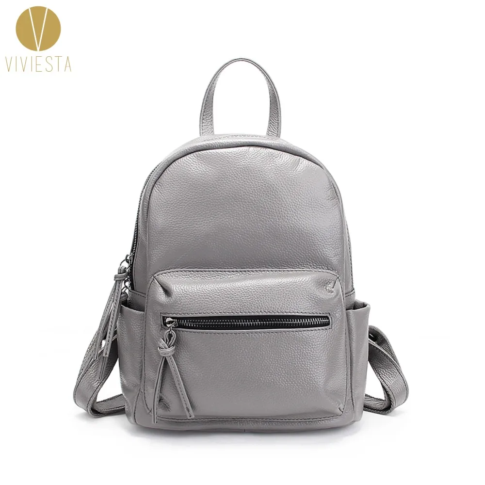 

COWHIDE LEATHER STRUCTURED BACKPACK Women's Men's Classic Minimal Fashion Casual Calf Skin Mini Small School Travel Laptop Bag