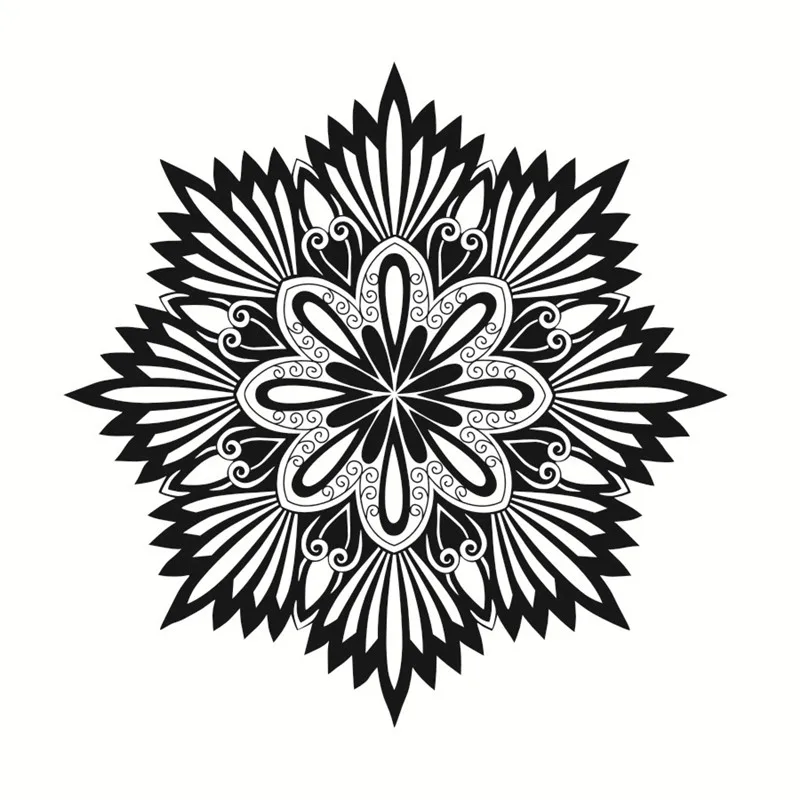 Новое поступление мандалы для йоги цветы знак наклейки на стену виниловые