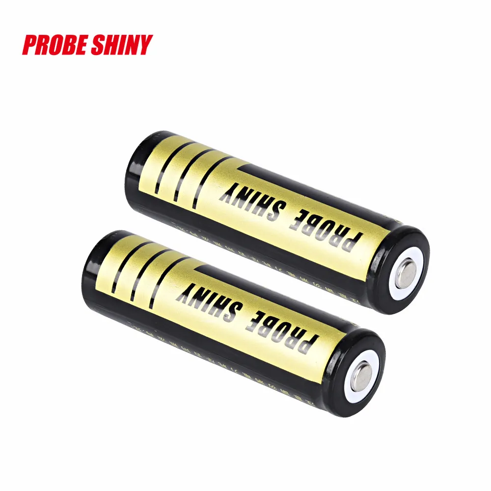 Discount 2pcs 18650 3200mAh 3.7v Li-ion BRC Rechargeable Battery For LED Flashlight Torc Rechargeable Battery Cell for MP3 RC Toys led 2