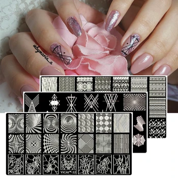 

MAFANAILS Christmas Nail Stamping Template Geometry&Lace Flower 40Pattern Nail Stamp Polish Image 6.5*12.5cm Nail Stamping Plate