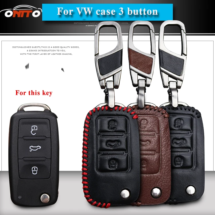 Accessories Car key case For Tiguan Passat Golf Polo Bora Beetle Lavida Genuine Leather Key Bag Case cover Accessories Car key case For Tiguan Passat Golf Polo Bora Beetle Lavida Genuine Leather Key Bag Case cover