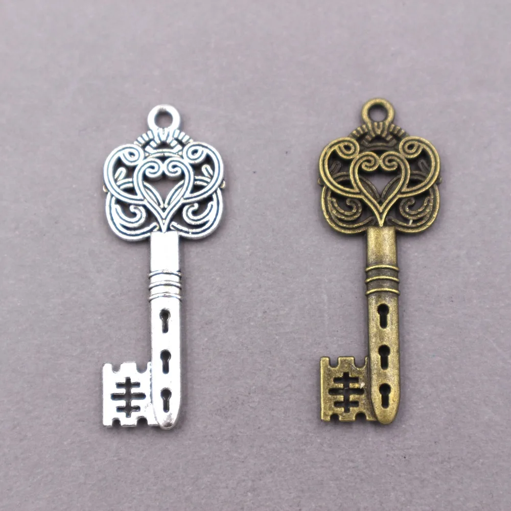 

8pcs wholesale metal alloy charms Key Charms Key pendant for diy fashion jewelry