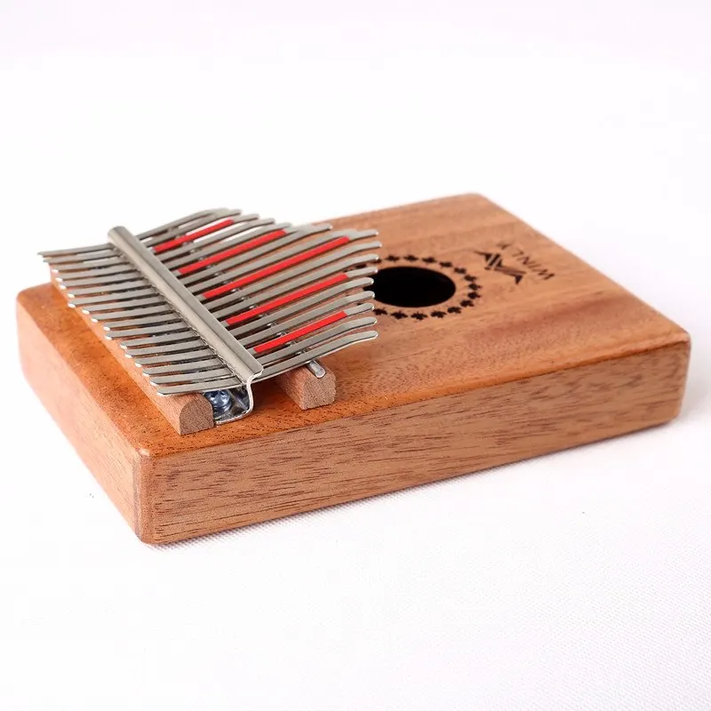 17 ключ палец калимба Mbira Sanza большой палец пианино карманный размер поддерживающая сумка Gecko клавиатура Marimba деревянный музыкальный инструмент