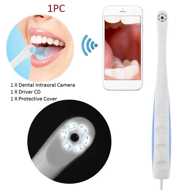 Wifi беспроводной USB стоматологический HD интраоральный эндоскоп светодиодный свет водонепроницаемый стоматологический для ротовой полости зубы зеркало отбеливание зубов дропшиппинг - Цвет: A