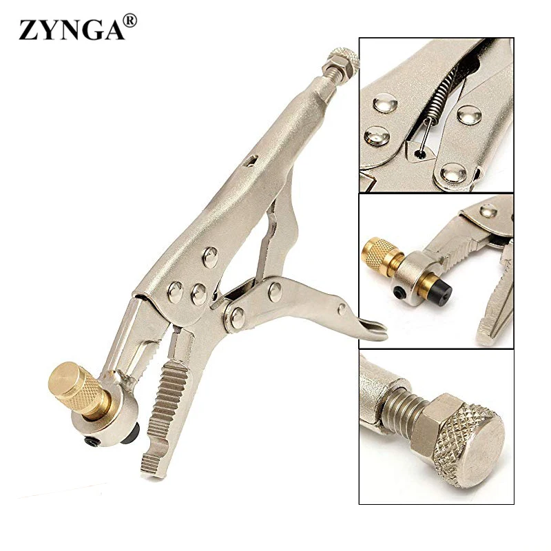 

Air Conditioner Refrigerant Recovery Clamp Air Conditioner Tube Locking Plier Refilling Pliers For Handing Welding Tool