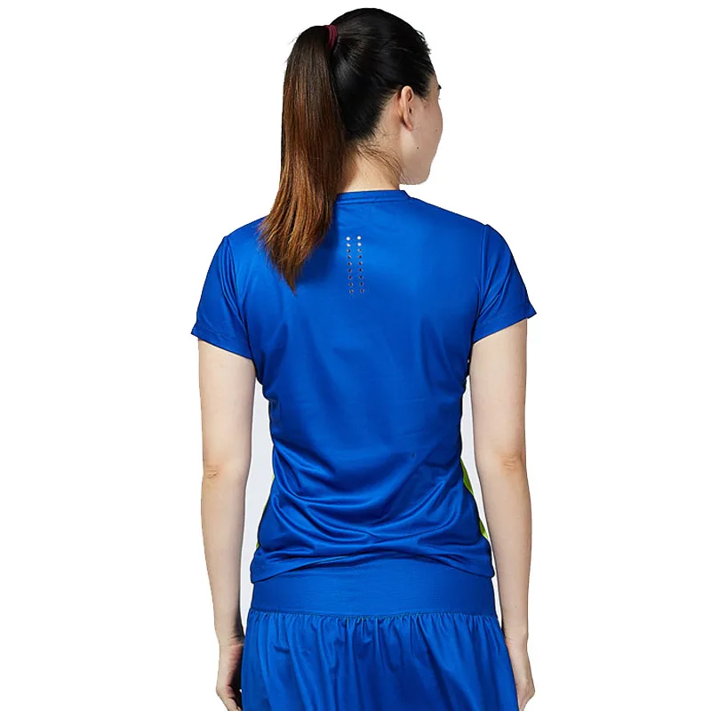 Оригинальная брендовая футболка для бадминтона Kawasaki, рубашка с рукавами для женщин, дышащая женская одежда с круглым вырезом, ST-T2026