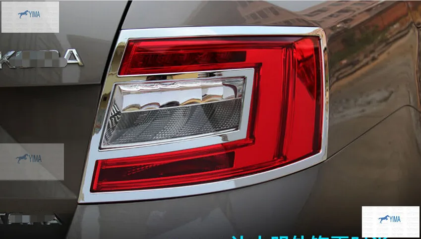 

Lapetus Auto Styling Rear Tail Trunk Lights Lamp Frame Cover Trim Chrome Fit For Skoda Octavia MK3 A7 2015 2016 2017 ABS