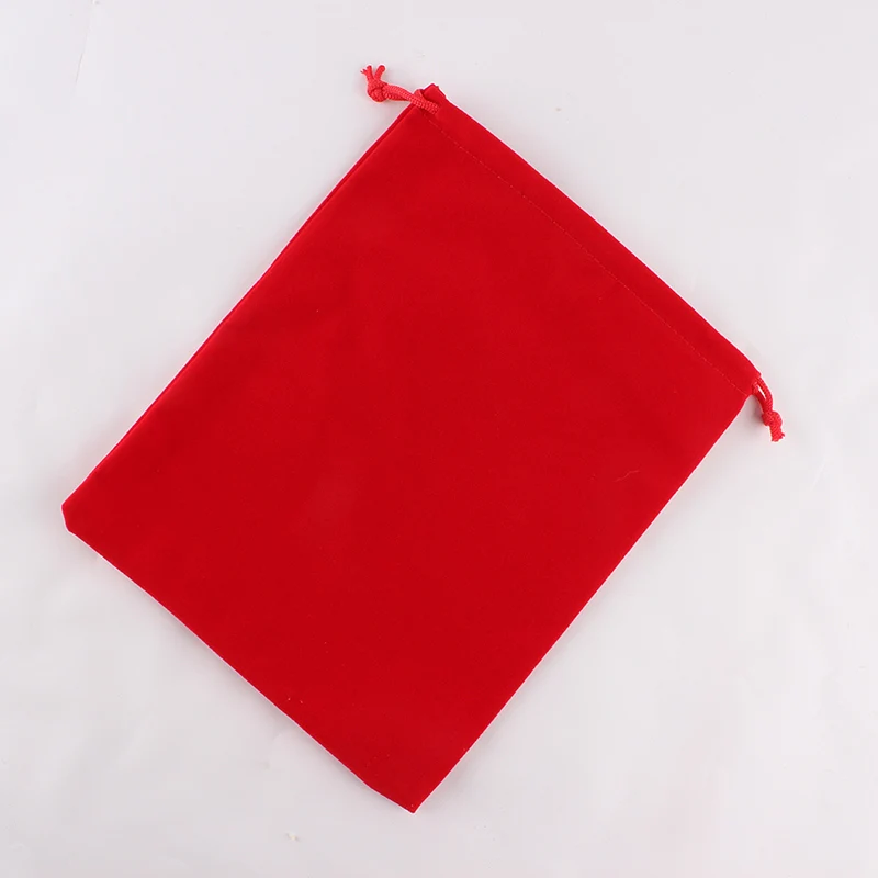 50 шт./лот 18*23 см изготовленный на заказ напечатанный логотип с кулиской сумки вельветовый чехол сумок, обуви, сумок - Цвет: red