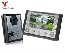 Yobang Security 7 Inch LCD Display Wired Video Door Phone Night Version Intercom System,video doorbell door intercom