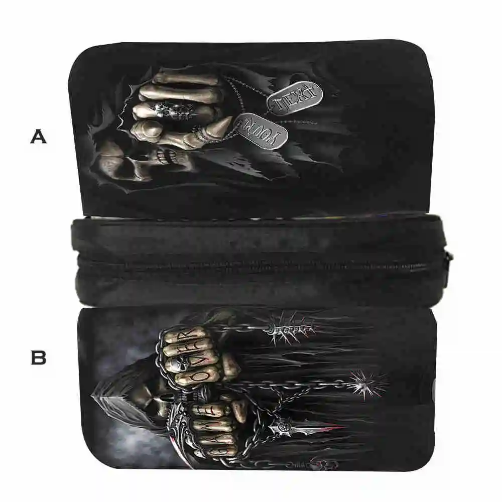 

Skull Pattern Custom Printing Cosmetic Animal Cases Galaxy Space Stationery Organizer Storage Bag Case Pencil Holder Bags
