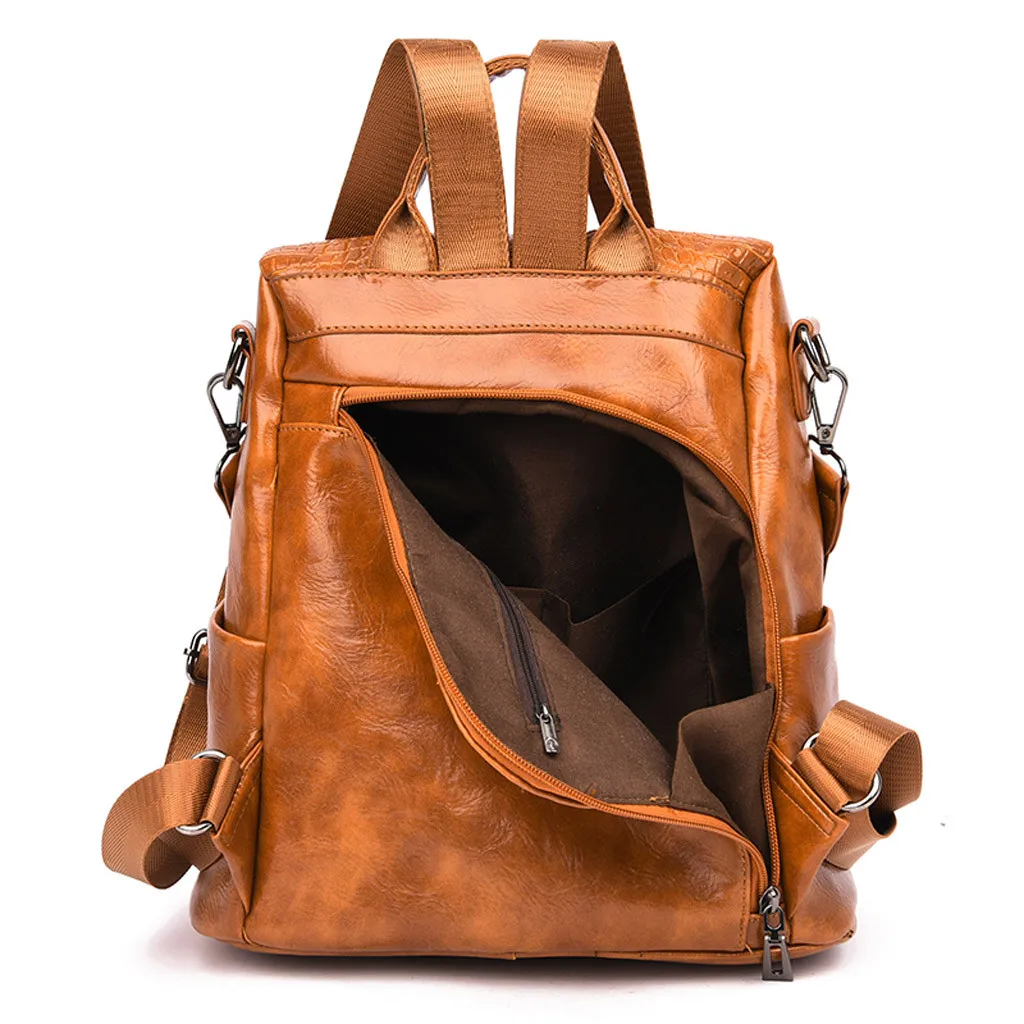 OCARDIAN рюкзак Для женщин модные кожаные Школьный дорожная сумка с узором «крокодиловая кожа» большой Ёмкость Повседневное сумка на плечо Прямая поставка A13