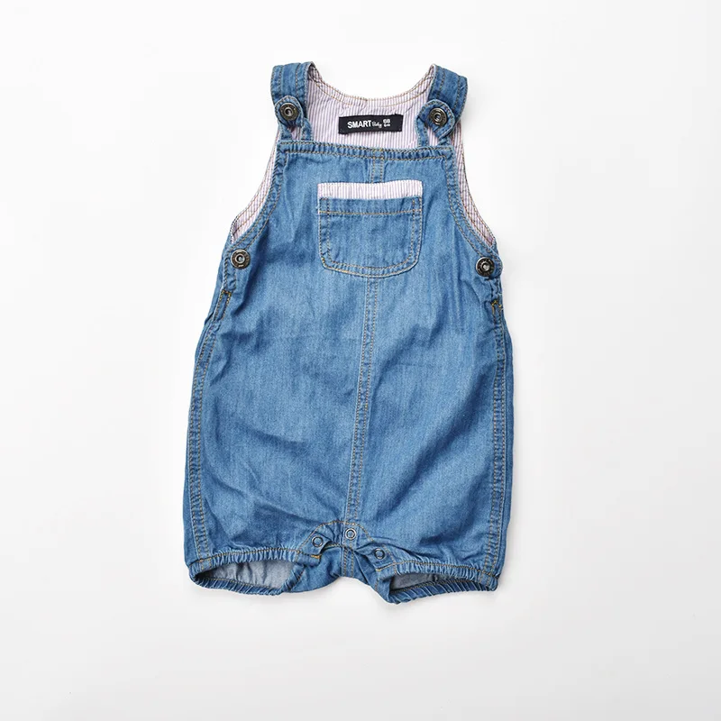 Baby rompers 2018 spring Kids denim rompers for baby clothes sleeveless