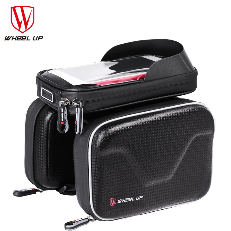 WHEEL UP Bicycle Bag Waterproof Cycling Bag 6.2Inch TPU Touchscreen