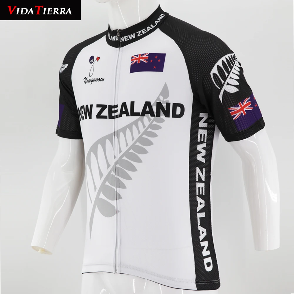 VIDATIERRA 2019 cycling jersey white New Zealand bike wear pro team Clothing can custom riding