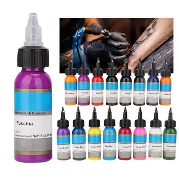 

16Pcs Microblading Tattoo Inks Set Body Tattoo Long Lasting Pigment Ink Semi-permanent Makeup Ink Tattoo Paint