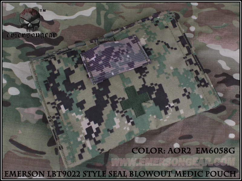 Emersongear LBT9022 стиль уплотнение выдувная медная Сумка военный армейский Универсальный Чехол MOLLE EM6058 мультикам черный - Цвет: AOR2