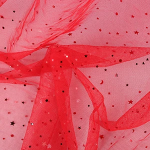 Nanchuang Tull сетчатая ткань, блестящая ткань для свадебного платья, сетка от комаров, юбка-американка, вуаль, декоративный материал, 50x155 см - Цвет: Red 50x155cm