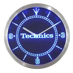 Nc0434 техника поворотный для ди-джеев музыка неоновые световые знаки светодиодный настенные часы