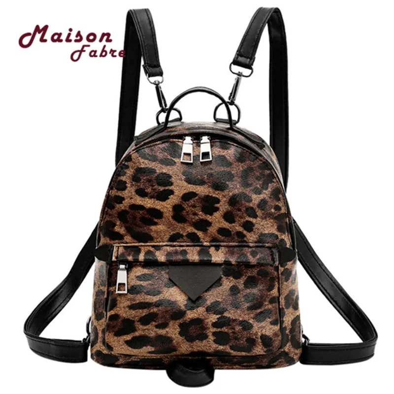 

Leopard Pattern Backpack Bag For Women 2019 Fashion School Book Backpack Teenager Girl Daily Leisure Packbag Travel Backpack