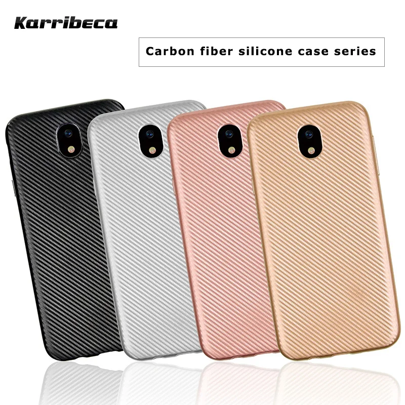 carbon fiber silicone case samsung galaxy j3 j5 j7 2017 (1)