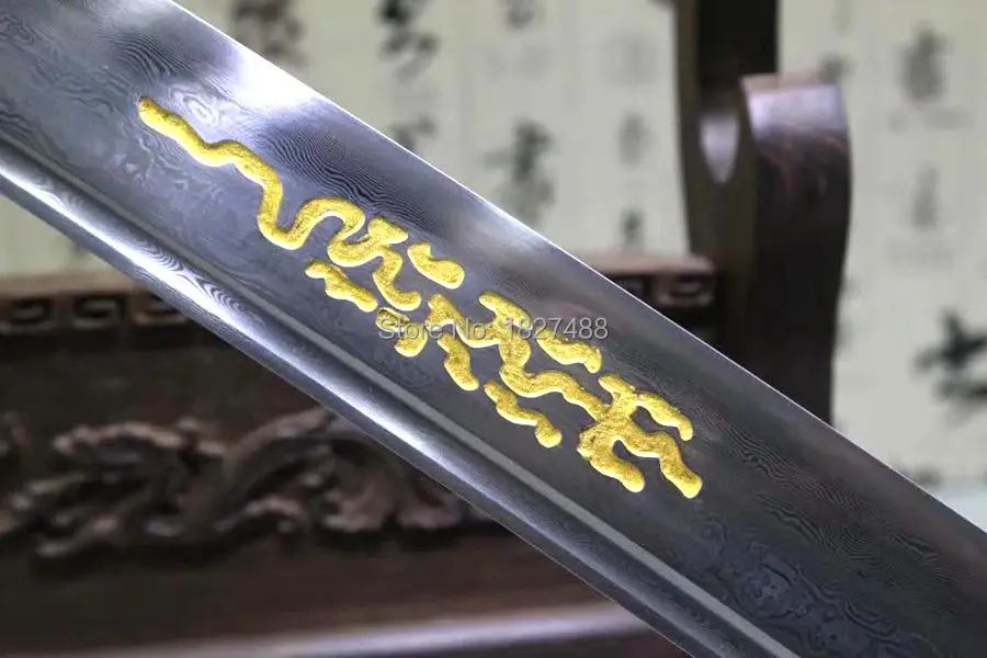 Китайский нож Kangxi Sabre Da Dao с длинной ручкой, складное стальное лезвие, резкость для резки бамбукового телосложения, косплей, настоящий меч