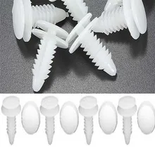 New Arrival 100x Pickup white color 16*8.7mm Door Panel Clips Fasteners For Chrysler