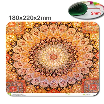 

New Arrival Personality Persian Carpet Wheel Non-slip Rectangular Computer Gaming Mouse Pad Gamer Play Mats As A Gift