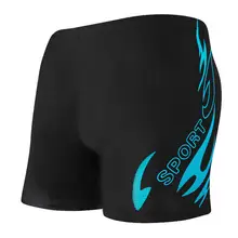 Мужские шорты для плавания, мужские пляжные плавки для бассейна, нейлоновые быстросохнущие плавки с принтом, быстросохнущее нижнее белье, боксеры