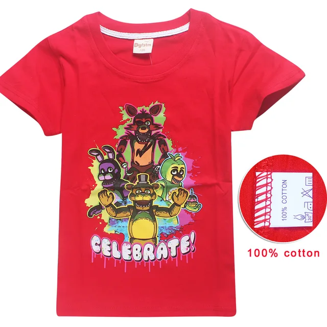 Five Nights At Freddy S T Shirt Fnaf Children T Shirts For Kids Roblox Boys Girls Tops Tees Clothes Five Night At Freddys Shirt T Shirt For Kids Children T Shirtsshirts For Kids Aliexpress - freddy fnaf roblox shirt