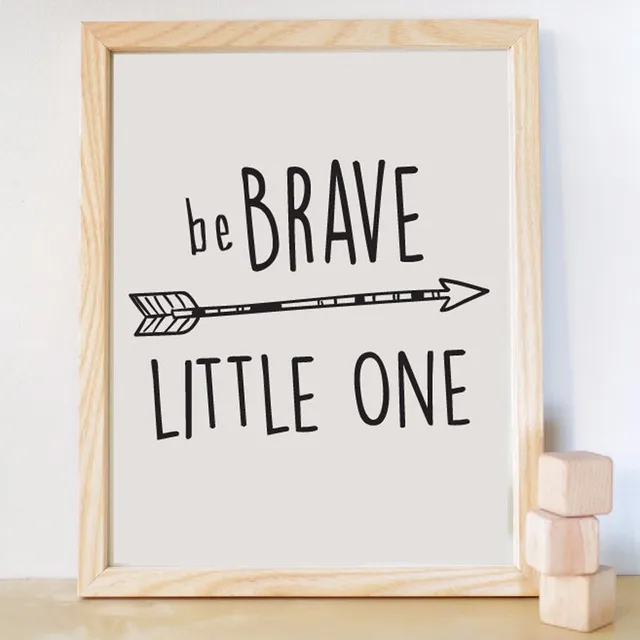 Canvas Wall Art Quotes aliexpress : buy be brave little one print canvas wall art Canvas Wall Art Quotes aliexpress : buy be brave little one print canvas wall art