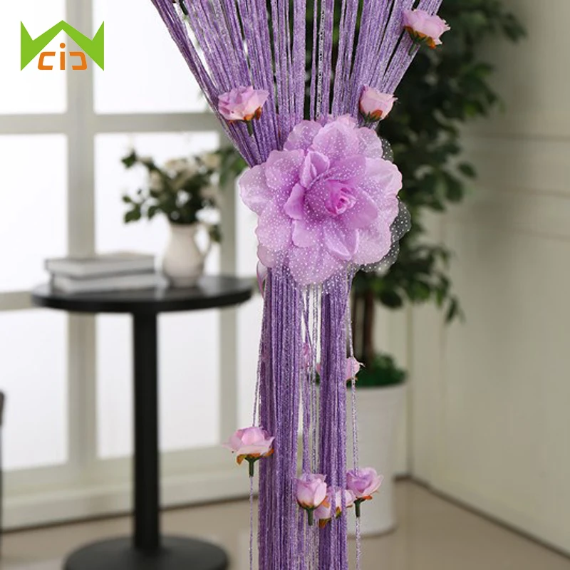 

WCIC 1 Pairs Peony Flower Curtains Tieback Drape Clip Bedroom Curtains Buckle Curtain Holder Tie Curtain Strap Accessories