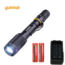 Bright LED Flashlight 18650 zoom torch waterproof CREE XM-L2 6000LM 5 mode led Zoomable light by Rechargeable 2*18650 Battery Bright LED Flashlight 18650 zoom torch waterproof CREE XM-L2 6000LM 5 mode led Zoomable light by Rechargeable 2*18650 Battery