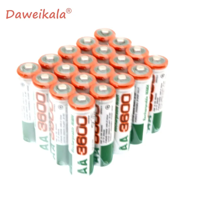 

100% new AA battery 3600 mA rechargeable battery Ni-MH 1.2V AA3600 MAH battery for clocks, mice, computers, toys, etc.