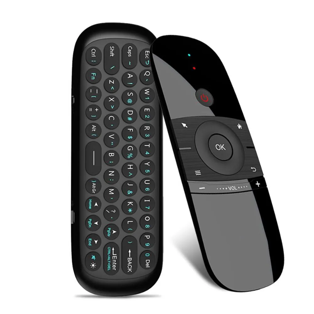 Nuevo teclado inalámbrico W1 Fly Air Mouse de 2,4G recargable Mini Control remoto para Smart Android Tv Box Mini Pc|controles remotos|   - AliExpress