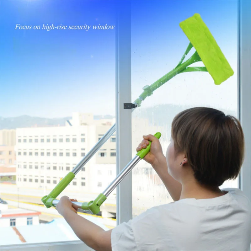 

Telescopic Washing Cleaning Brush Glass Window High-rise Sponge Cleaner Brush Dust Clean household cleaning tools