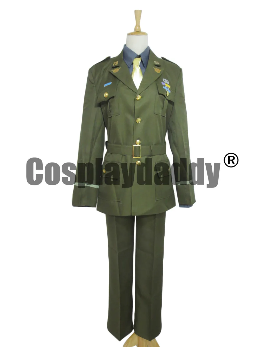 

The Avengers Captain America Steve Rogers WWII Army SSR Uniform Cosplay Costume