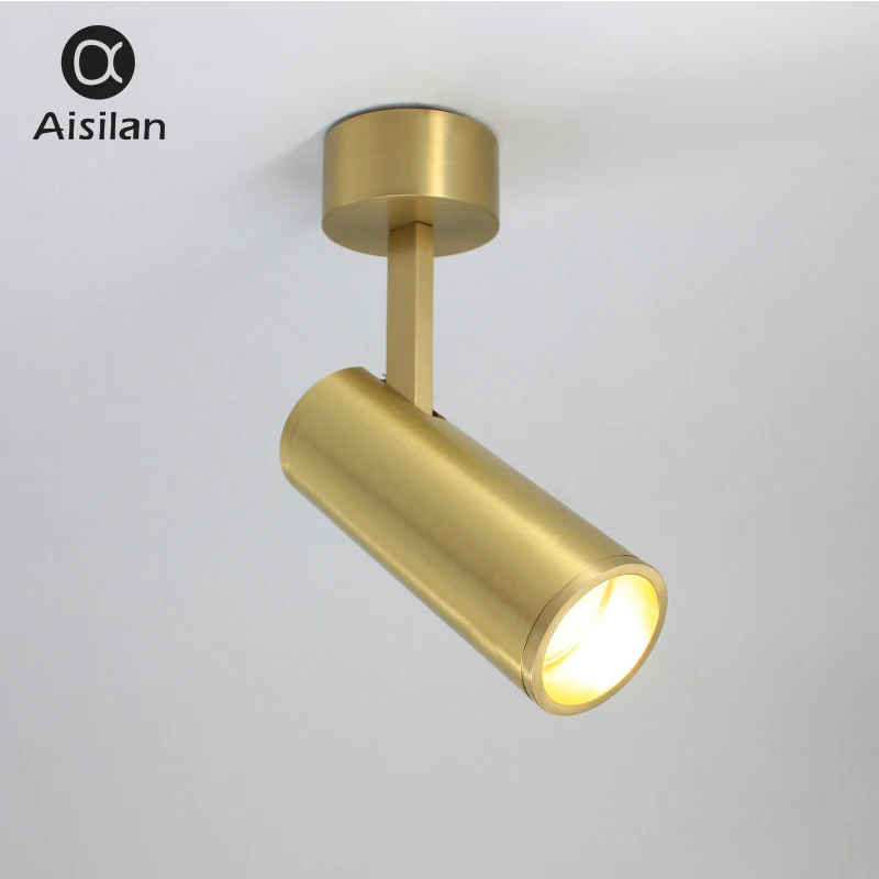 Aisilan Solid Copper Surface Mounted Spotlights Nordic Design