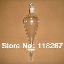 500 мл разделительная воронка, со стеклянной стоппеткой, 24/29 соединение, лабораторная стеклянная посуда